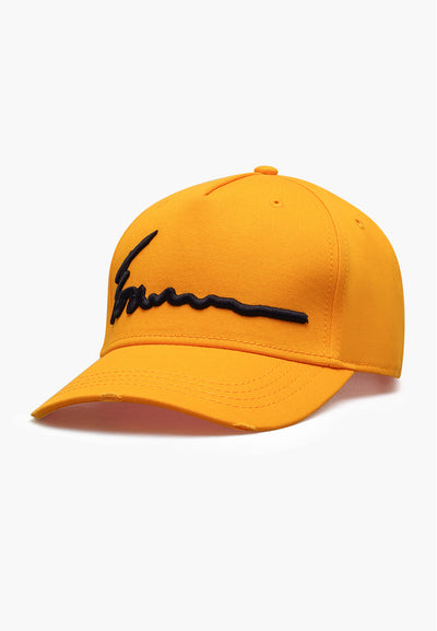 Signature Baseball Cap Jaune