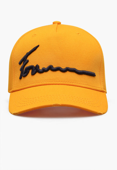 Signature Baseball Cap Jaune